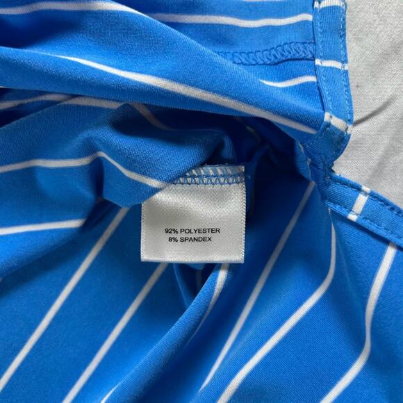 Peter Millar "The Island Golf Club” Summer Comfort Men’s Striped Polo – Size M - Picture 8 of 8
